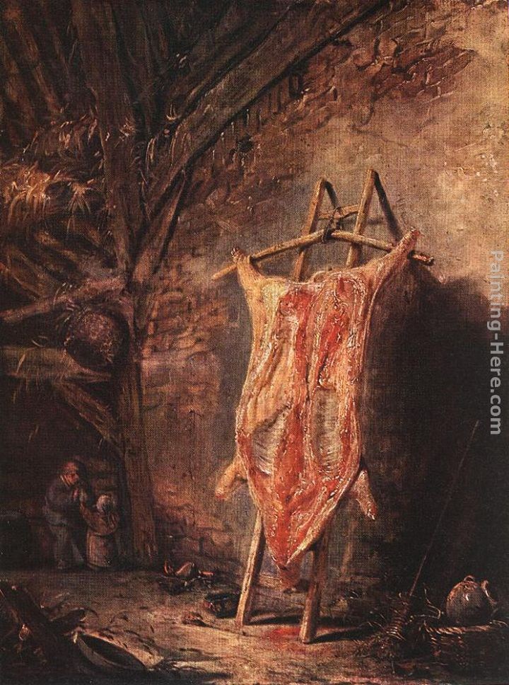Isack van Ostade The Cut Pig